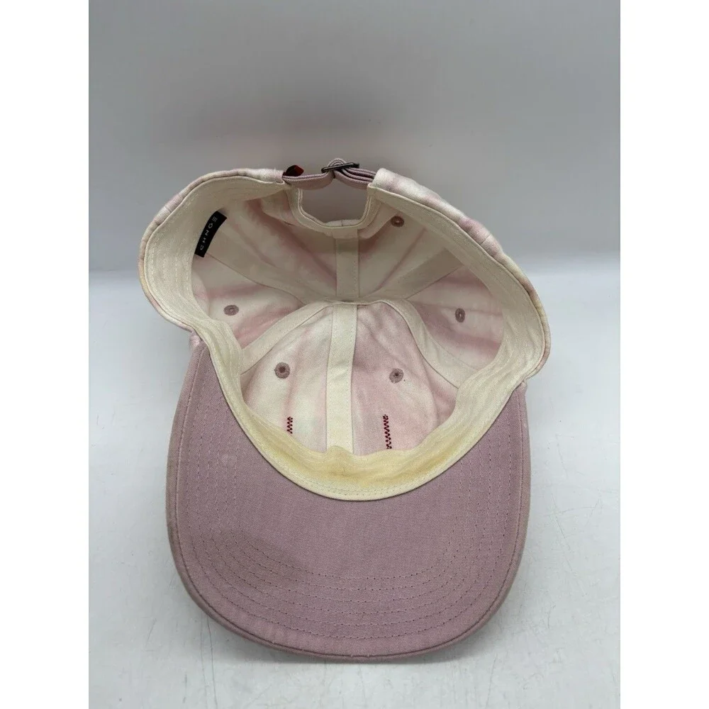 CHNGE Hat Pink Cream Tie Dye Organic Cotton Strapback Dad